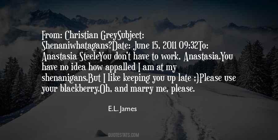 Grey E L James Quotes #267708