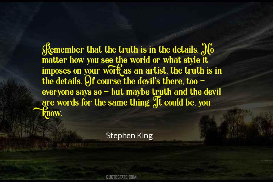 Quotes About The Devil You Know #1349565