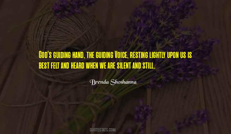 Guiding Hand Quotes #1435678