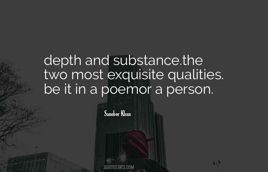 Quotes About The Depth Of A Person #1272977