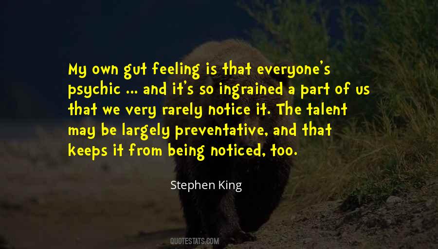 Gut Feeling Quotes #1369049