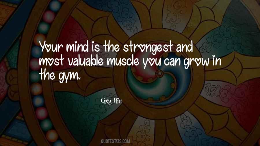 Gym Muscle Quotes #669377