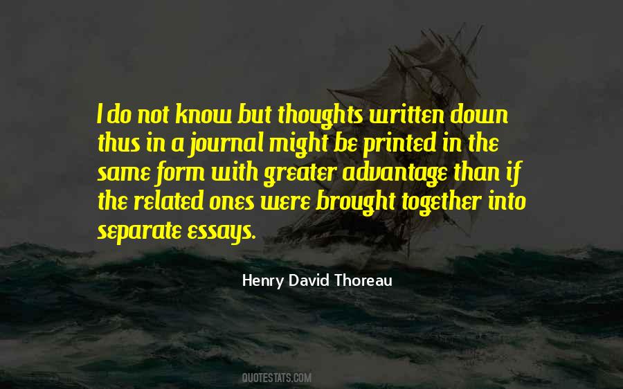 H D Thoreau Quotes #15942