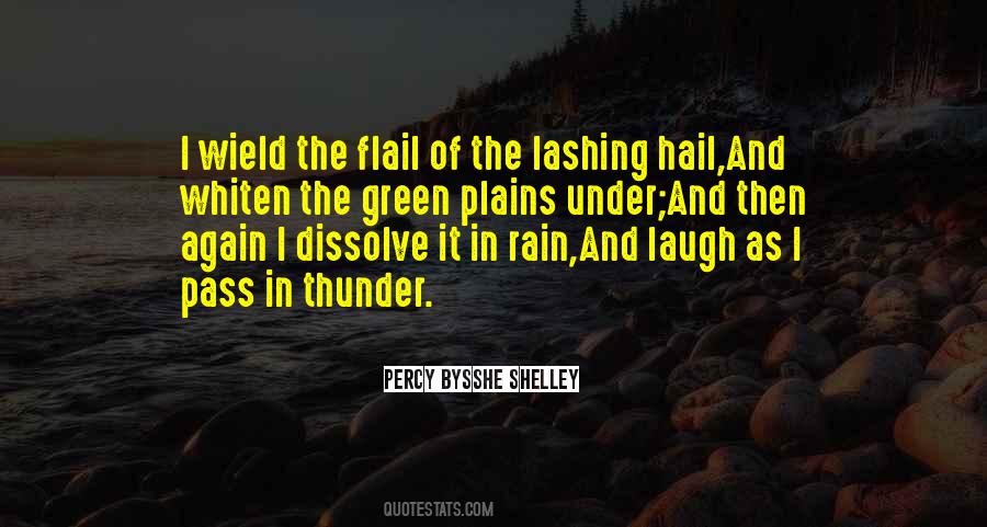 Hail Rain Quotes #503339