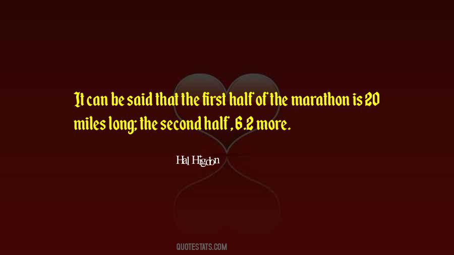 Half Marathon Quotes #1303758