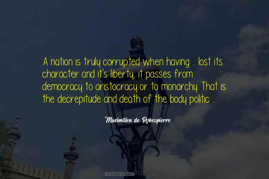 Quotes About The Death Of Democracy #37348