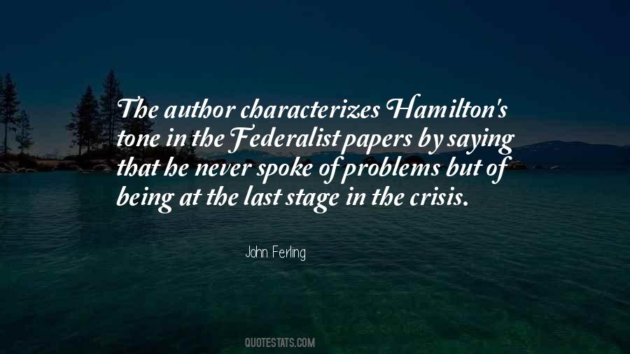 Hamilton's Quotes #752919
