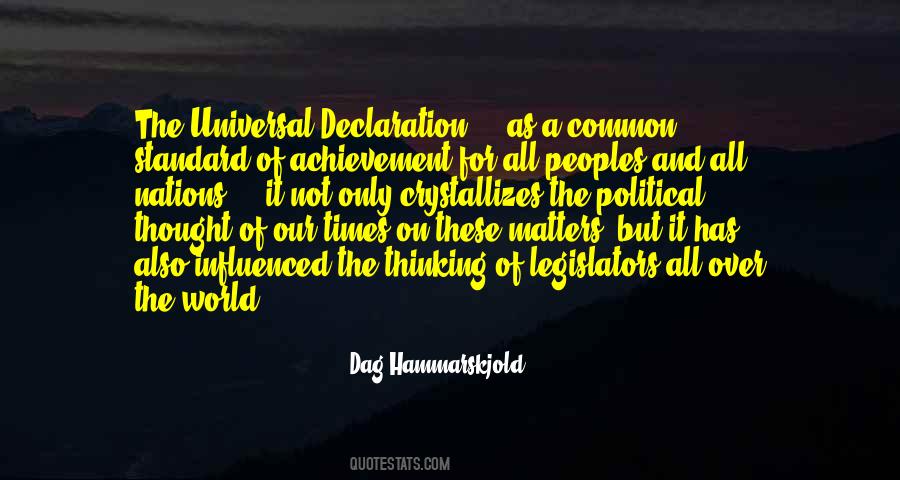 Hammarskjold Quotes #246307