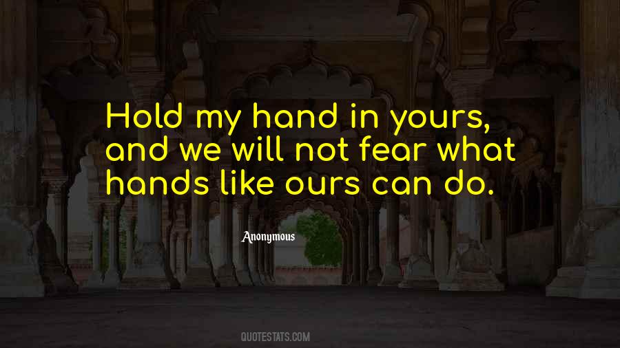 Hand Hold Quotes #190304