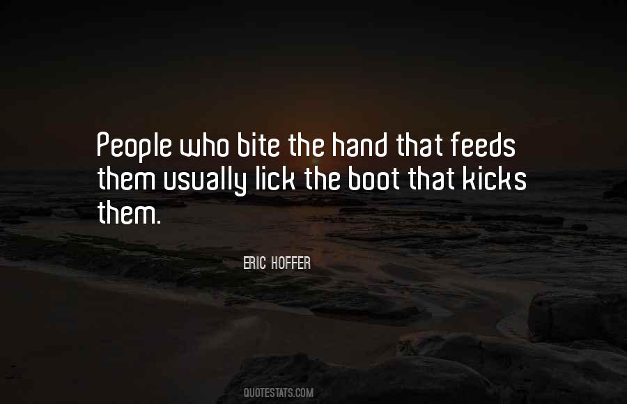 Hand That Feeds Quotes #144985