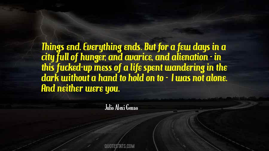 Hand To Hold Quotes #118839
