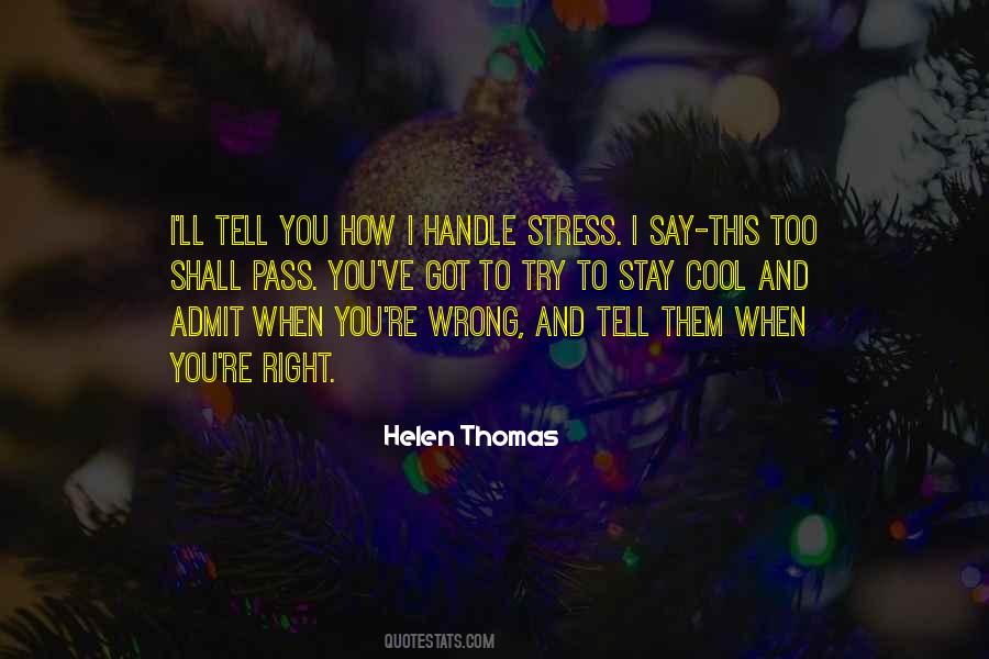 Handle Stress Quotes #1569725