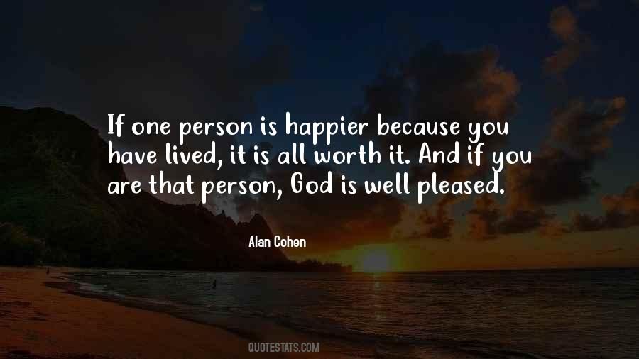 Happier Person Quotes #928755