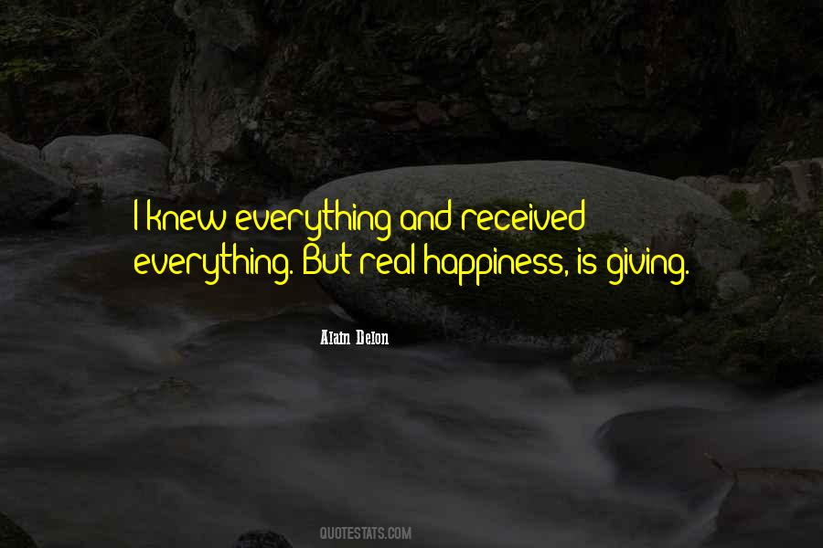 Happiness Comes From Giving Quotes #140334
