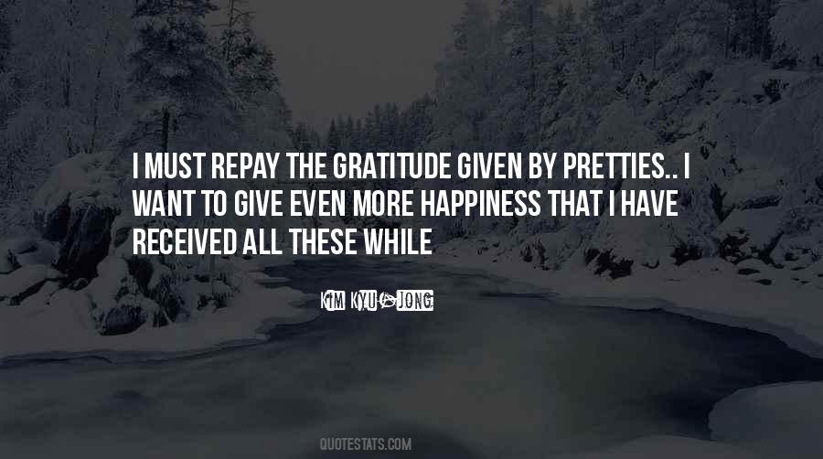 Happiness Comes From Giving Quotes #188073