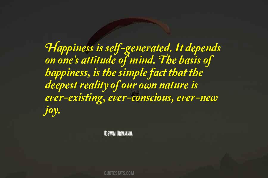Happiness Depends On Ourselves Quotes #167306