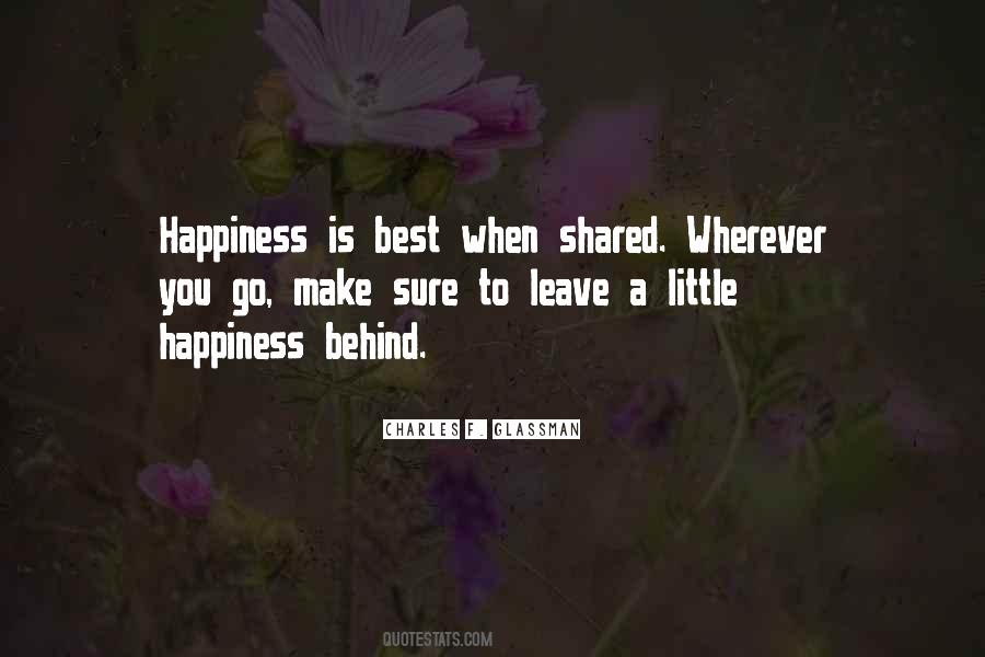 Happiness Is Sharing Quotes #868127