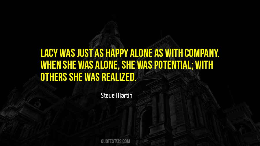 Happy Alone Quotes #65910