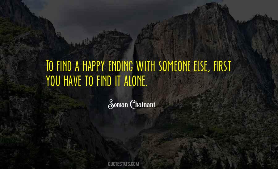 Happy Alone Quotes #812016