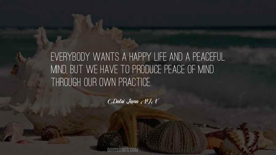 Happy And Peaceful Life Quotes #649710