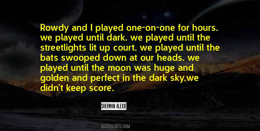 Quotes About The Dark Sky #101290