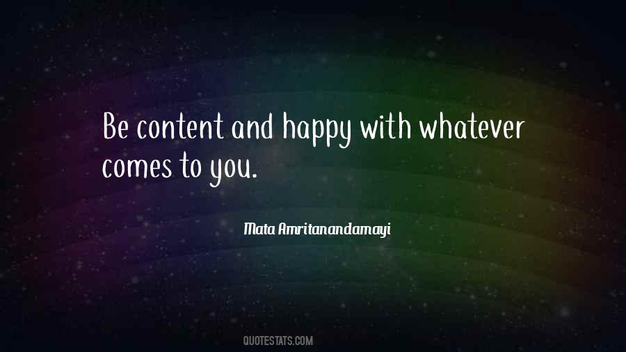 Happy Content Quotes #1487814