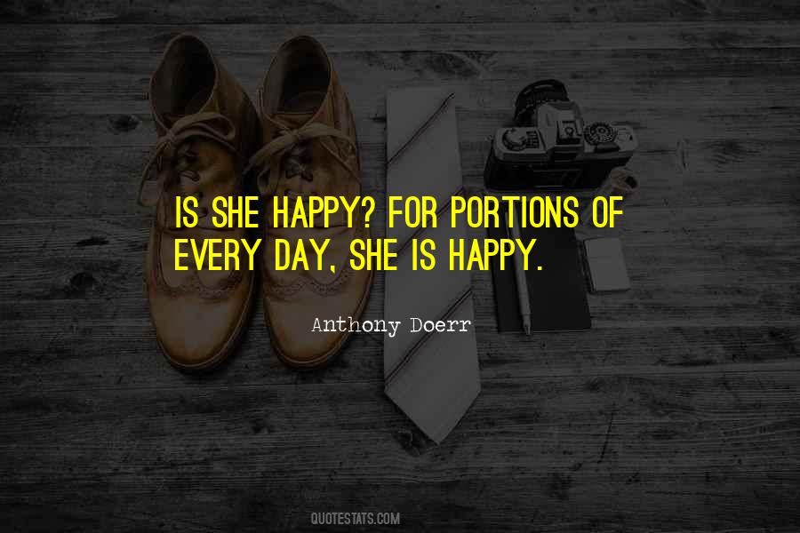 Happy Is She Quotes #94983