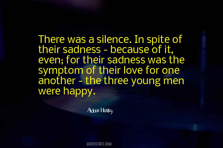 Happy Sadness Quotes #1534875