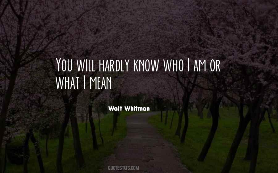 Hardly Know You Quotes #907531
