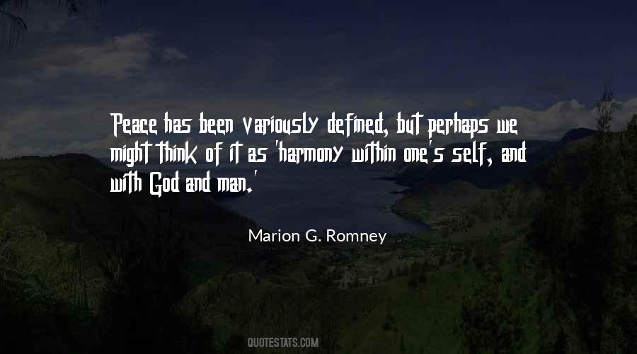 Harmony With God Quotes #1008531