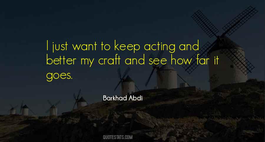 Quotes About The Craft Of Acting #1018320