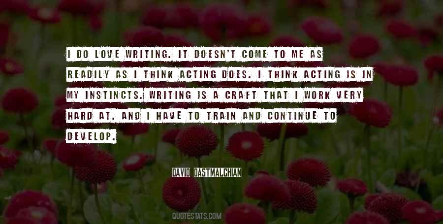 Quotes About The Craft Of Acting #674003