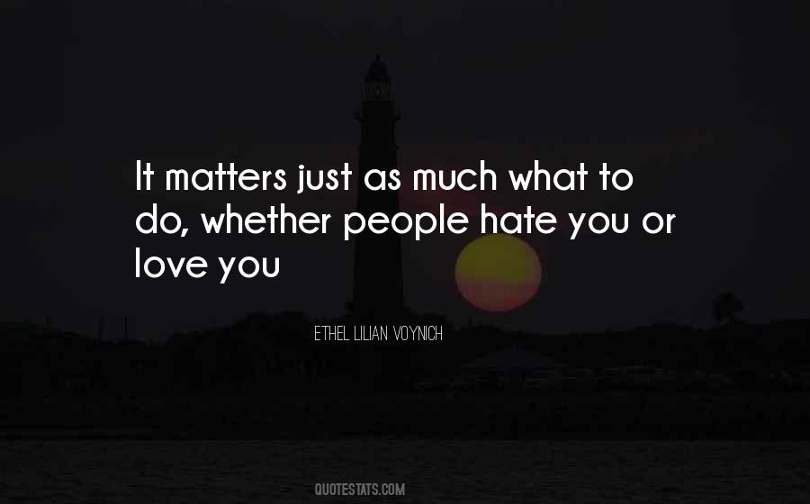 Hate What You Love Quotes #304073