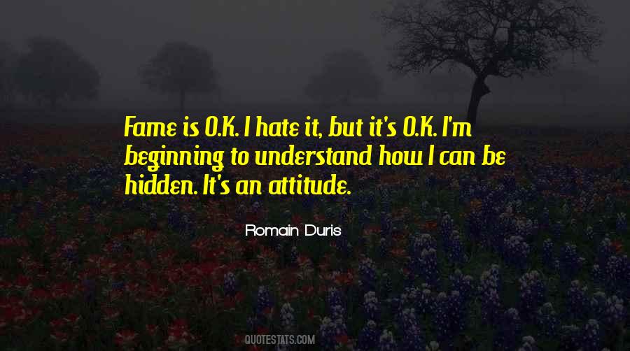 Hate Your Attitude Quotes #1776092