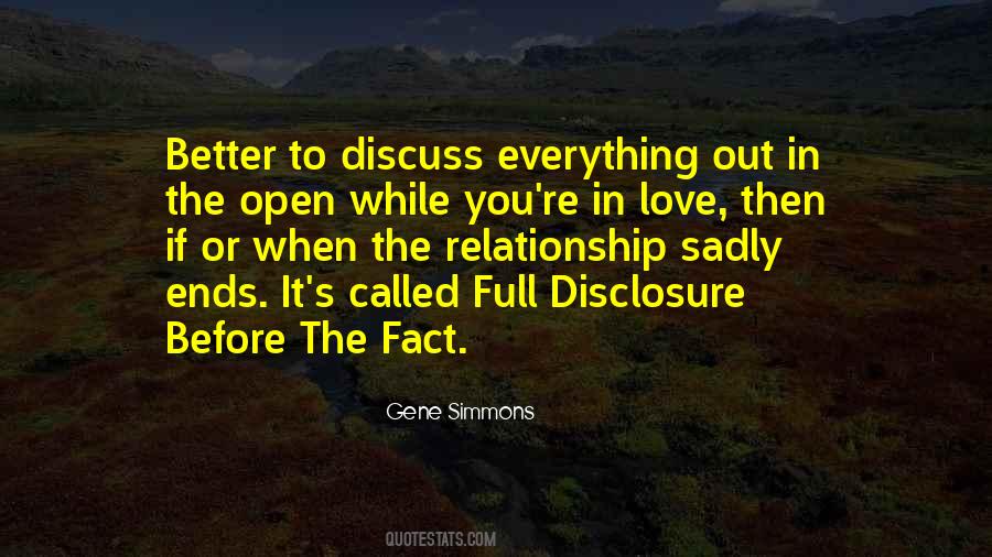 Quotes About Full Disclosure #1240134