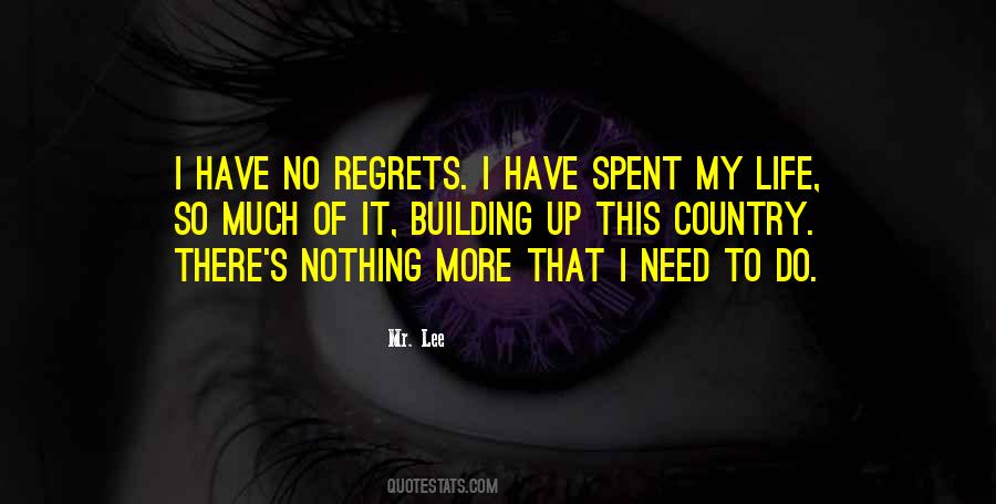 Have No Regrets Quotes #1563662