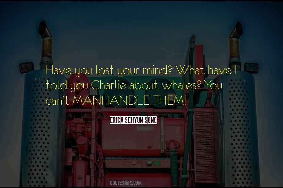 Have You Lost Your Mind Quotes #1065569