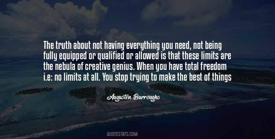 Having Everything You Need Quotes #165043