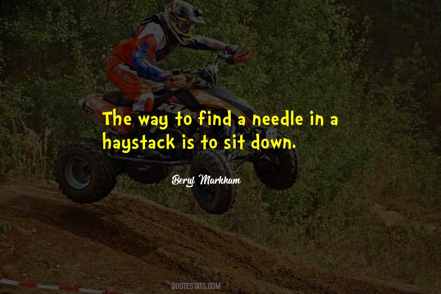 Haystack Quotes #498168