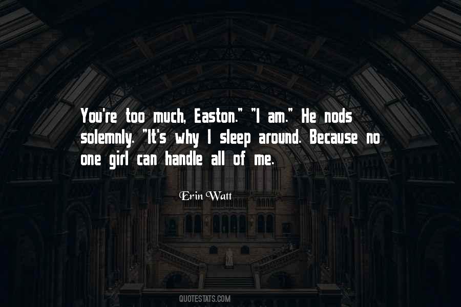 He Can Handle Me Quotes #1094817