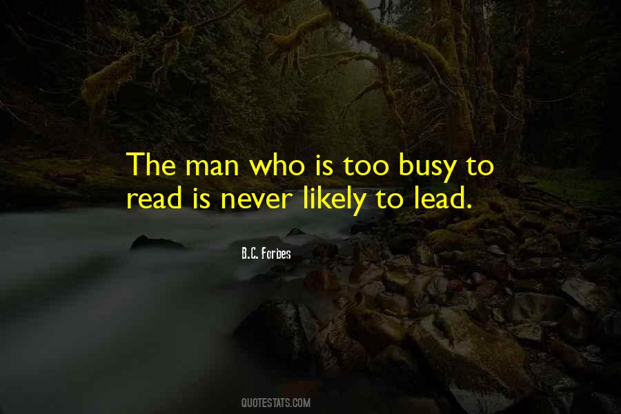 He Is Busy Quotes #192988