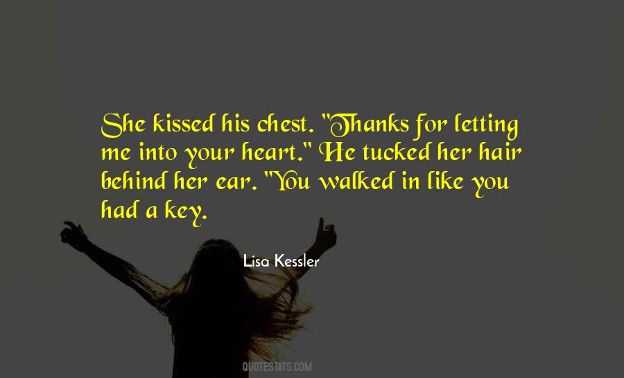 He Kissed Me Quotes #238882