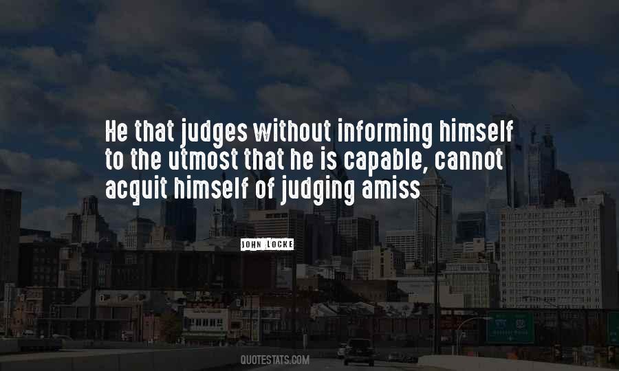 He Who Judges Quotes #35502