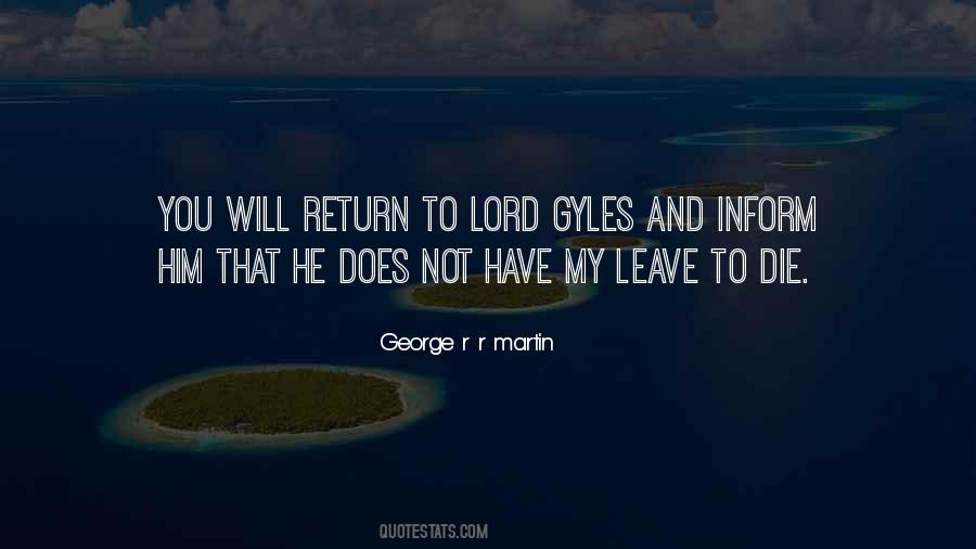 He Will Return Quotes #453720