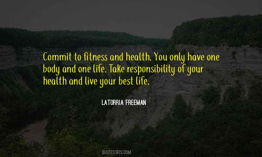 Health And Fitness Inspirational Quotes #1188738