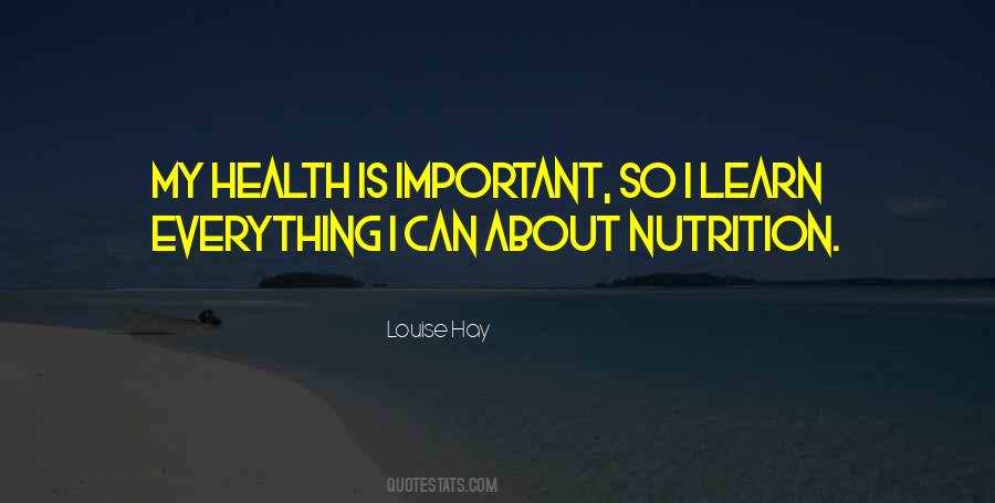 Health Nutrition Quotes #1604294