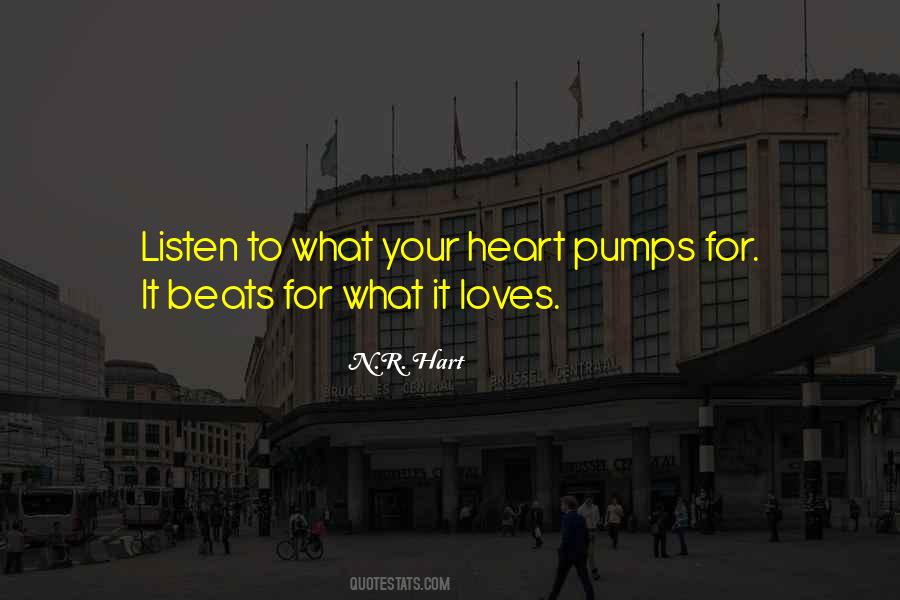 Heart Beats Love Quotes #952261