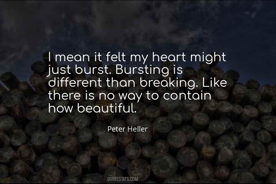 Heart Burst Quotes #52444