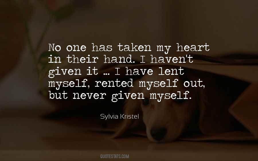 Heart In My Hand Quotes #903375