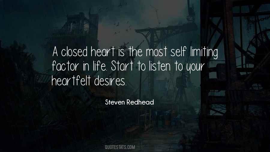 Heart Is Closed Quotes #1165719